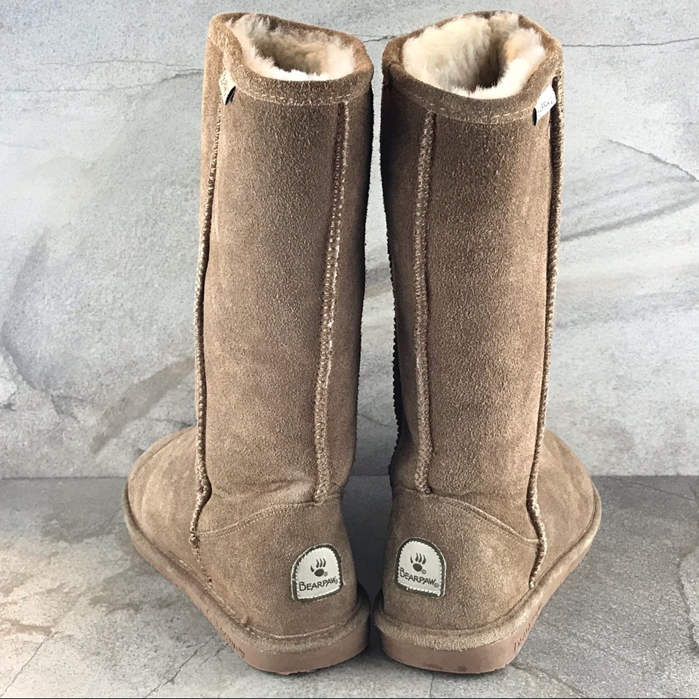 Bearpaw Women’s Elle Tan Suede Boots size 8 - Picture 4 of 9